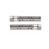 Гибкая подводка для воды STOUT 1/2ВР-1/2ВР 800мм — Гибкая подводка для воды c присоединениями на внутреннюю резьбу.  