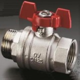 Шаровой кран Oventrop Optibal 1 1/4 ВН с ручкой-бабочкой из алюминия &mdash; Кран шаровой полнопроходной OVENTROP-Optibal