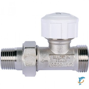 STOUT Клапан термостатический прямой, 1/2" х 3/4"ЕК  (SVT-0001-100015)