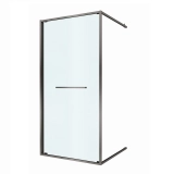 Душевая дверь CEZARES LUX-B-FS-1-90-C-GM, профиль оружейная сталь &mdash; 
