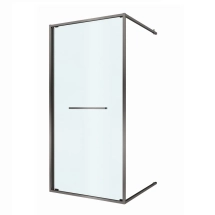 Душевая дверь CEZARES LUX-B-FS-1-90-C-GM, профиль оружейная сталь &mdash; 
