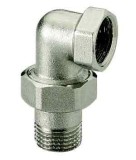 Сгон угловой Itap 162 1 1/4 (никелированный) — Разъемное соединение (сгон - американка) латунное, с наружной и внутренней резьбой