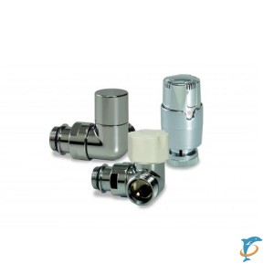 Термостатический комплект угловой правосторонний LUXOR KT 269/A, хром  (14772703LUX)