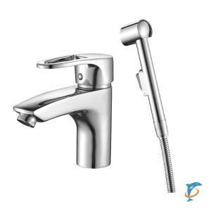 Смеситель DECOROOM DR70015 одноручный для умывальника и биде монолитный  (DR70015)