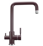 Смеситель для кухонной мойки Ulgran U-019 шоколад — 