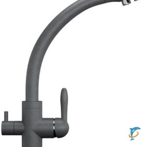 Смеситель для кухонной мойки Ulgran U-017 графитовый  (U-017-342)