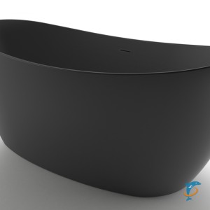 Ванна акриловая Azario GLASGOW 1660х780х665, свободностоящая, в комплекте с сифоном и металлической рамой, цвет черный (GLA16778MB) (GLA16778MB)