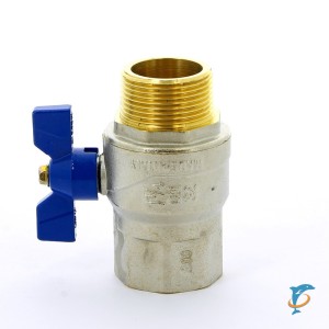 Кран шаровой НВ EVOLUTION бабочка F.I.V. 1/2"  (80004013)