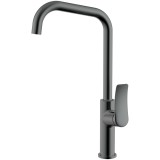 Смеситель для кухонной мойки Azario ABILITY высокий излив, керамический картридж, графит (AZ-VQR568073AJ) — 