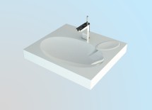 Раковина Андреа Comfort 60 над стиральной машиной — 