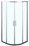 Душевое ограждение Azario OSTIN 90х90х195 хром, 6мм прозрачное стекло — 