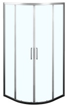 Душевое ограждение Azario OSTIN 90х90х195 хром, 6мм прозрачное стекло — 