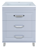 Тумба с раковиной Misty Терра 70 напольная, серая — 