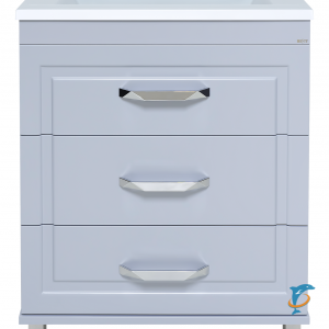 Тумба с раковиной Misty Терра 70 напольная, серая  (П-Тер01070-01503Я+Misty_S-UM-COM70/1-w)