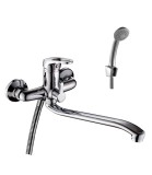 Смеситель Rossinka B35-34 для ванны с S-образным изливом — 