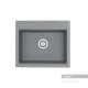 Мойка для кухни из литого мрамора Aquaton Делия 60 прямоугольная серая 1A715232LD230  (1A715232LD230)