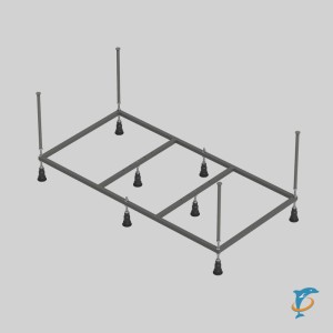 Каркас для прямоугольных ванн CORPA NERA 140 см (CN05T140)