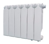 Биметаллический радиатор Teplopribor BR1 350 13 секций, нижнее подключение слева — 