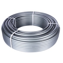 Труба ROMMER PEX из сшитого полиэтилена с кислородным слоем, серая, 20х2,8 (бухта 100 метров) — 