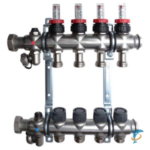 Коллектор Oventrop Multidis SF с ротаметрами на 5 контуров (1404355)