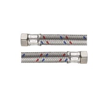 Гибкая подводка для воды STOUT 1/2ВР-1/2ВР 1000мм — Гибкая подводка для воды c присоединениями на внутреннюю резьбу.  