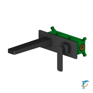 Смеситель для раковины встроенный Timo Torne 4371/03SM черный  (4371/03SM)