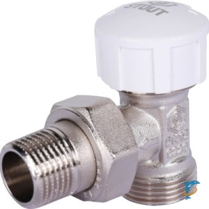 STOUT Клапан термостатический угловой, 1/2" х 3/4"ЕК (SVT-0002-100015)