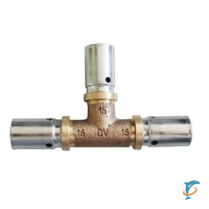 Пресс Тройник Oventrop Cofit P 20х26х20мм с увеличенным отводом  (1513457)