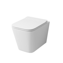 Унитаз GR-4441S (520*355*350) подвесной безободковый  с тонкой крышкой — 