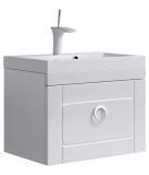 Тумба с раковиной Aqwella 5 Stars Infinity 60 подвесная белый — 