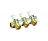 Коллектор с перекрывающими кранами 1&quot;-3/4 LUXOR CP 453 — 3-х ходовой коллектор с перекрывающими кранами для медной и пластиковой трубы