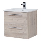 Тумба с раковиной Dreja GIO 60 подвесная, дуб кантри — 