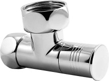 Вентиль запорный угловой 3/4х1 г/г круглый (пара) — Комплектующие и аксессуары для полотенцесушителей