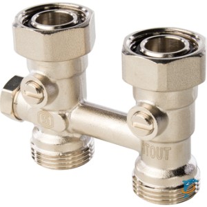 Узел нижнего подключения Stout для однотрубной системы прямой 3/4  (SVH-0001-000020)