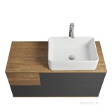 Тумба под раковину Aquaton Терра 105 дуб кантри, антрацит 1A246901TEKA0 — 