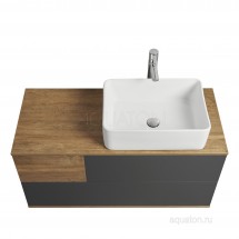 Тумба под раковину Aquaton Терра 105 дуб кантри, антрацит 1A246901TEKA0 — 