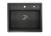 Стальная кухонная мойка Granula KS-6051 черный матовый
