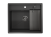 Стальная кухонная мойка Granula KS-6051 черный матовый