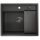 Стальная кухонная мойка Granula KS-6051 черный матовый  (KS-6051 черный матовый)