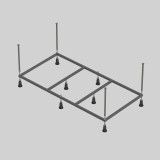 Каркас для прямоугольных ванн CORPA NERA 150 см — 