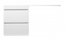 Тумба для комплекта El Fante подвесная Даллас 110 Люкс белая PLUS — Тумба для комплекта El Fante напольная Даллас 110 Люкс белая PLUS СС-00000438