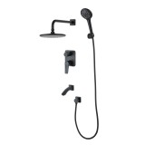 Смеситель Lemark Bronx LM3722BL для ванны и душа, встраиваемый — 