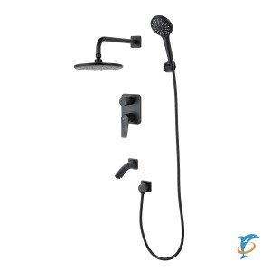 Смеситель Lemark Bronx LM3722BL для ванны и душа, встраиваемый  (LM3722BL)