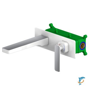 Смеситель для раковины встроенный Timo Torne 4371/00-16SM хром-белый  (4371/00-16SM)