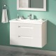 Тумба с раковиной Brevita Ariana 80 подвесная с 2 ящиками  (ARI-01080-0742Я+Р-Евв14080-Д)
