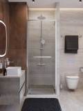 Душевая дверь CEZARES LUX-B-FS-1-80-C-CR, профиль хром &mdash; 