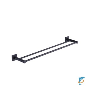 Полотенцедержатель двойной Timo Selene 12056/03 черный  (12056/03)