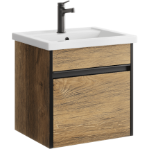 Тумба с раковиной Aqwella Urban 50 подвесная дуб балтийский — 