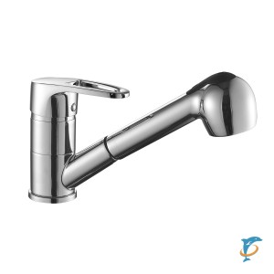 Смеситель DECOROOM DR70023 одноручный  для кухни с вытяжным изливом  (DR70023)