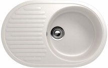 Односекционная реверсивная мойка ULGRAN U-107 белый — 